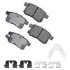 Akebono ASP1336A Disc Brake Pad Set Performance Ultra Premium Ceramic Disc Brake Pad Kit