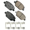 ASP1886 by AKEBONO - Performance Ultra Premium Ceramic Disc Brake Pad Kit