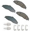 ASP749A by AKEBONO - Performance Ultra Premium Ceramic Disc Brake Pad Kit