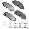 ASP787B by AKEBONO - Performance Ultra Premium Ceramic Disc Brake Pad Kit