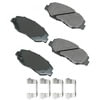 Akebono ASP914B Disc Brake Pad Set Performance Ultra Premium Ceramic Disc Brake Pad Kit