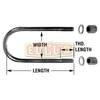Euclid EUB816218 Air Suspension Axle U-Bolt U-BOLT ASSEMBLY