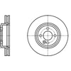 422248 by ATE BRAKE PRODUCTS - ATE Original Front Disc Brake Rotor 422248 for Mini