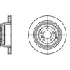 ATE Brake Products 420200 Disc Brake Rotor ATE Original Rear Disc Brake Rotor 420200 for Land Rover