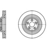 ATE Brake Products 420238 Disc Brake Rotor ATE Original Rear Disc Brake Rotor 420238 for Jaguar