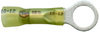 Phillips Industries 1-1874 Butt Connector Ring Terminal - 12-10 ga., Yellow, 3/8 in. Stud, 25 Pieces, Heat Required