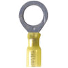 Phillips Industries 1-1937 Ring Terminal Ring Terminal - 12-10 ga., Yellow, 1/2" Stud, 25 Pieces, Heat Required
