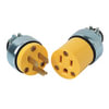8-210 by PHILLIPS INDUSTRIES - Multi-Purpose Plug - 125V, 15 AMP, Male, Armored Cap Yellow Vinyl