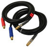 Phillips Industries 11-8112 Primary Wire RUBBER AIR LINE - 12Pair, black rubber, with red and blue (emergency and service)