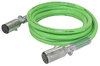 Phillips Industries 30-2091 Wire Loom Cable Assembly - ABS LECTRAFLEX, Straight, 20 Ft., 4/12, 2/10 & 1/8 ga., with Zinc
