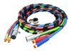 Phillips Industries 30-2191 Wire Loom Electrical/Air Assembly - 3-in-1, 20 Ft., ABS, with Zinc Die-Cast Plugs, with Red &