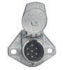 Phillips Industries 15-720B Battery Cable Trailer Receptacle Socket - 7-Way, Zinc Die-Cast, 2 Holes, Split Pin, Individually