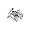 Mopar 68603419AA Disc Brake Caliper Disc Brake Caliper Assembly, LH, for 2022 Ram ProMaster 1500/2500/3500