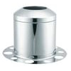 Roadmaster 350-354 Wheel Chrome 3 piece rear axle cover with meter hole, removable cap and beauty ring. Fits: 10 Lug, 33mm