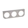 818S by ROADMASTER - Driving Light Bracket - 4 Inch, Round, Three-Light, Stainless Steel, 18 in. x 5-3/4 in. x 1-1/2 in