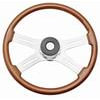 Roadmaster 29530 Steering Wheel Steering Wheel 18-inch Chrome Flame Design, Tilt/Telescopic Column