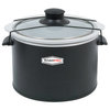 RoadPro RPSL-350 Miscellaneous Label Slow Cooker - 1.5 Quart, Black, 12V, Removable Stoneware Crock