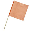 RoadPro 1818SO Safety Flag Safety Flag - Danger/Warning Flag, Orange Nylon Mesh, 18" x 18", with 3 ft. Wooden Dowel