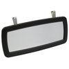 Truckspec 7075 Sun Visor Mirror Door Mirror Rain Guard Visor - Removable Clip-On, 4.25" x 9.75", Black, Plastic Frame, Large