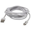 Mobile Spec MB06624 USB Charging Cable USB Charging Cable - Lightning To USB Cable, 10 ft., White