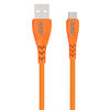 MB06714 by MOBILE SPEC - USB Charging Cable - Micro Sync Cable, 10 ft., Hi-Visibility, Orange