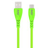 Mobile Spec MB06733 USB Charging Cable USB Charging Cable - USB-C To A Cable, Green, 10 ft., Hi-Visibility