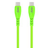 MB06833 by MOBILE SPEC - USB Charging Cable - USB-C To USB-C Cable, Green, 10 ft., Hi-Visibility