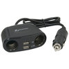 Mobile Spec MS431USB USB 12V Accessory Power Outlet Adapter Power Outlet Adapter - 2-Way, 12V, with 2 USB Ports