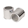 Haltec 1681 Axle Hub Cover Axle Hub Cover - End Cover, 4.75" Straight, 4.88" Hub Bore, 8 x 6.5" Bolt, 3.5" Open End