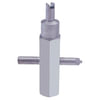 Haltec TL-680 Tire Valve Stem Core Tool Tire Valve Stem Core Tool - 3-Way, For Large Bore Cores and Hex/Screwdriver Caps