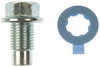 Dorman 090-049.1 Engine Oil Drain Plug Oil Drain Plug Pilot Point M12-1.25, Head Size 13Mm