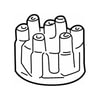 Mopar 5142592AA Distributor Cap Distributor Cap - For 2001-2003 Dodge Dakota & 2001 Ram 1500
