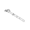 6EJ56DX9AF by MOPAR - Seat Belt Buckle Assembly - Second Row, Right, with Retractor, For 2017-2022 Jeep Compass