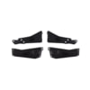 110930 by UNITED PACIFIC - Bumper Bracket - Rear, Black EDP, HD 9 ga. Steel, with Mounting Hardware