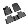 Mopar 82215577AC Floor Mat Set Floor Mat Set - First and Second Row, Bucket Style, Black, Rubber, All Weather