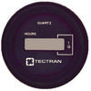 Tectran 95-6308 Hour Meter Gauge Hour Meter Gauge - Black Bezel, Round - Digital - Clamp On Style, 9-30 VDC