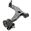 Mevotech GS70162 Suspension Control Arm and Ball Joint Assembly - Front, LH, Lower, Stamped Steel, Pre-Greased