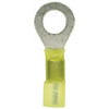 Tectran TY38S Ring Terminal Ring Terminal - Yellow, 12-10 Wire Gauge, 3/8 inches Stud, Solder and Shrink