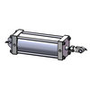 APSCO C-6023-PK Hydraulic Cylinder Hydraulic Cylinder - Tailgate Latch, 3.5" Bore x 8" Stroke, Double Acting