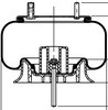 ContiTech 68151 Suspension Air Spring Kit Trailer Air Spring - Rolling Lobe, 9 10-13.5 P 874, 8.5 in. Design Height, 12.6 in.