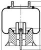 ContiTech 67588 Suspension Air Spring Kit Suspension Air Spring - 11.5 in. Design Height, 12.6 in. Max Diameter, 19.6 in. Max