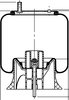 64412 by CONTITECH - Suspension Air Spring - Neway RL196/196A/228, Trailer Air Suspensions, 14 in. Design Height