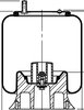 65387 by CONTITECH - AIR SPRING,CUSH C0060,PLASTIC BASE