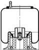 ContiTech 64288 Suspension Air Spring Kit Rolling Lobe Air Spring - 9 10-19 P 435, 15 in. Design Height, 7000 lb Load at 100