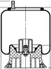 ContiTech 64340 Suspension Air Spring Kit Suspension Air Spring Kit - 15.5 in. Design Height, 12.6 in. Max Diameter, 24.6 in.