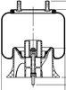 ContiTech 64693 Suspension Air Spring Kit Air Spring - Rolling Lobe (1R12-1182, 8569)