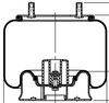 ContiTech 64649 Suspension Air Spring Kit Suspension Air Spring Kit - 11 in. Design Height, 13.7 in. Max Diameter, 18.9 in.