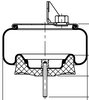 ContiTech 68357 Suspension Air Spring Kit Air Spring - Rolling Lobe, with Bracket (AS8861, 9910P861)