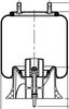 ContiTech 64696 Suspension Air Spring Kit Air Spring - 9 9B-20 P 740, 8-9" Ride Height, 6800 Load at 100 PSI, 12.1" Max