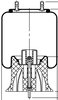 64697 by CONTITECH - Suspension Air Spring Kit - 12-19" Ride Height, 6800 lbs at 100 PSI, 5400 lbs at 80 PSI (AS9619)
